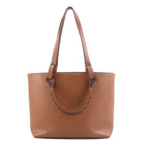 Auth LOEWE Anagram Handbag Shoulder Bag Brown Leather